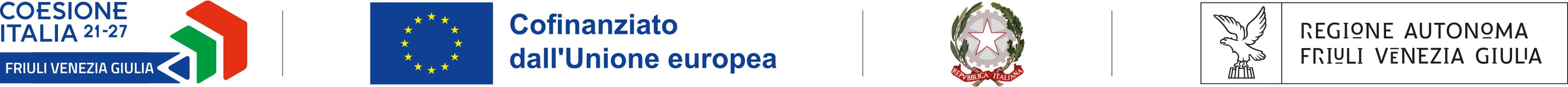 Loghi Regione Friuli Venezia Giulia, Unione Europea e Programma Regionale FESR